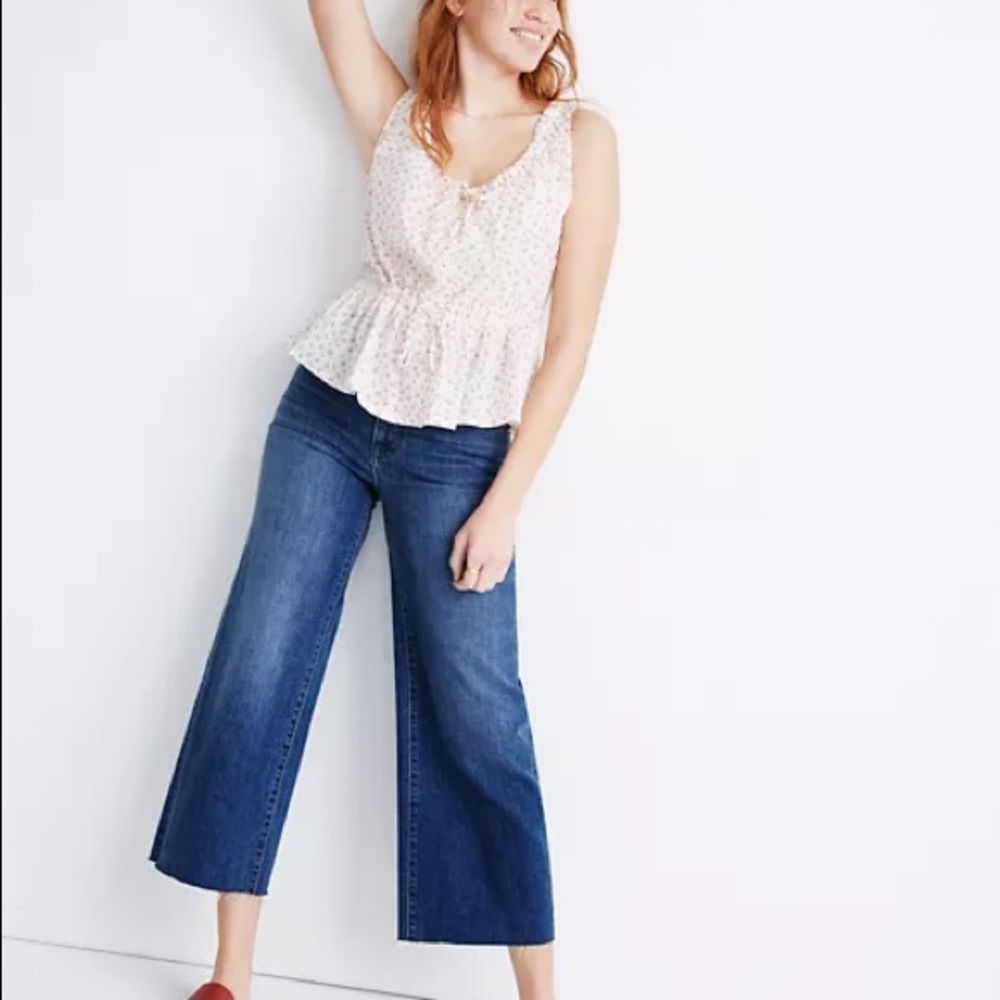 MADEWELL WIDE LEG CROP RAW HEM EDITION